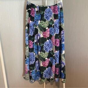 & Other Stories Floral (Hydrangea Print) Midi Skirt